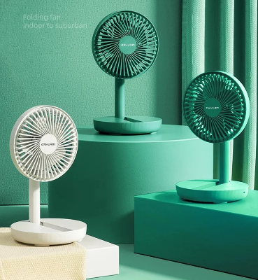Picture of Rechargeable 5-inches Folding fan HCZ21 Green colour