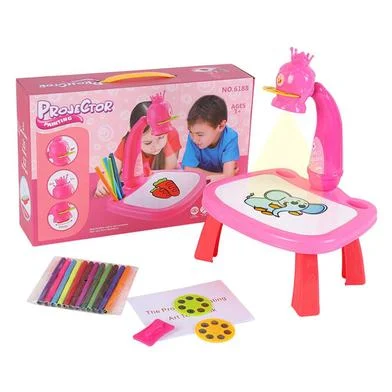 Picture of Little Hands Drawing Projector Table for Kids, Trace and Draw Projector Toy with Light