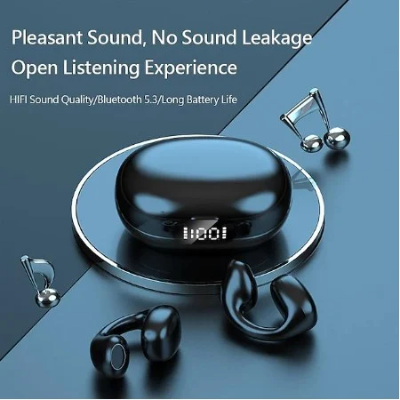 Picture of Painless Wear Ear-clip Earphones, Air Conduction, HiFi Stereo, Clip On Wireless Earphone, Touch Control Model LY22