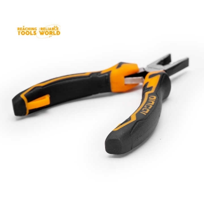 Picture of DINGQI 5 Inch Hand Tools Wire Cutters Cutting Pliers Nipper Anti-Slip Rubber Mini Diagonal Pliers-21001 (Black)