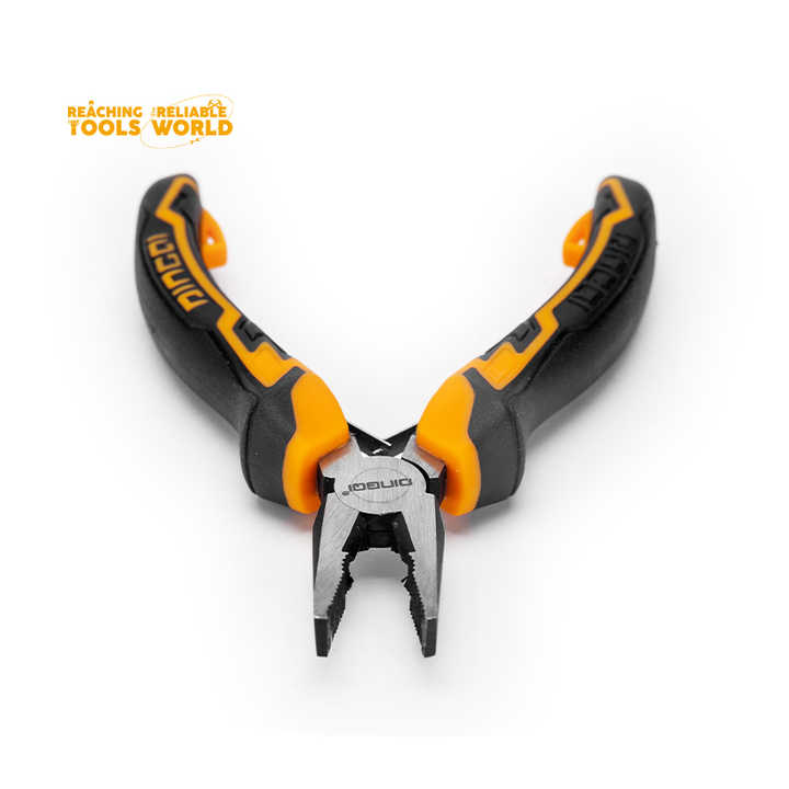 Picture of DINGQI 5 Inch Hand Tools Wire Cutters Cutting Pliers Nipper Anti-Slip Rubber Mini Diagonal Pliers-21001 (Black)