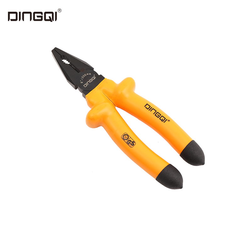 Picture of DingQi New 6" Inch Insulation Pressure Combination Pliers With TPR Handles-21006 (Orange)