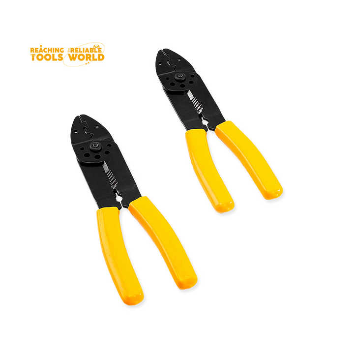 Picture of WELLOO New Model Manufacturing 8.5in Wire Stripping Tool Safety Lock Cable Cutter Iron Wire Pliers-WSP0703 (Yellow)