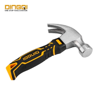 Picture of DINGQI 45 Steel 8OZ 250g with TPR PVC Handle Small Claw Hammer Mini Stubby Hammer-32107 (Black)
