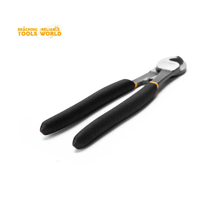 Picture of Dingqi 8" inch Professional Electric Wire Cable Cutting Plier for Cutting Cable Tools Universal Cutter Soft Grip Plastic Steel,steel-67008 (Black)