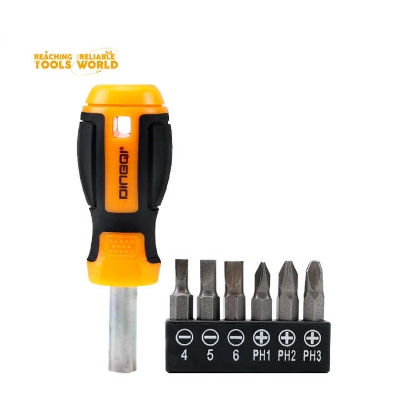 Picture of DINGQI High Quality Screwdriver Multi-Purpose Interchangeable Screwdriver Set-FH01107 (Orange)