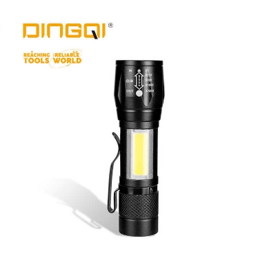 Picture of DINGQI LED Mini Tactical Flashlight Android Interface Rechargeable Mini Flashlight-RA03001 (Black)