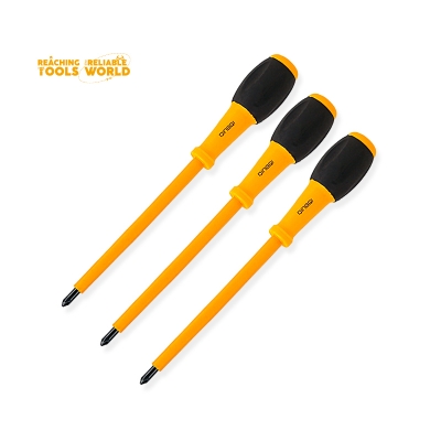 Picture of DINGQI 7PCS Insulated Screwdriver Set – Model 68007 – Professional Electrical Hand Tool Kit (Yellow)