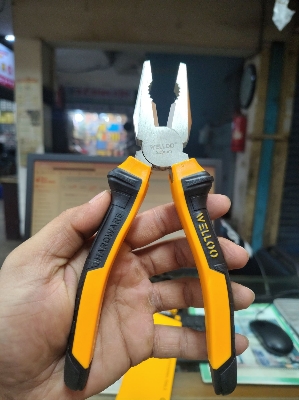 Picture of 🔧 WELLOO 8-Inch Combination Pliers | Heavy Duty Multi-Purpose Hand Tool – HCP18200 (Yellow)