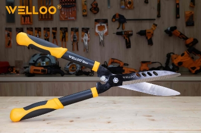 Picture of 🌿✂️ WELLOO 21-Inch Hedge Shears | Grass & Tree Cutter Garden Tool – HDS6001 (Yellow)