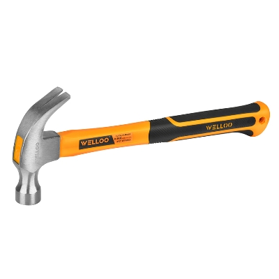 Picture of WELLOO 8oz Claw Hammer For Multifunctional Usage CHM2208 🛠️🔨 (Yellow)