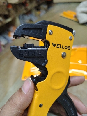 Picture of 🔧 WELLOO Multi-Functional Wire Stripper | Professional Electrical Hand Tool – WSP0704 (Yellow)