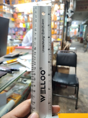 Picture of 1 x WELLOO 10" Aluminum Square Ruler ALR6125 🛠️ (White)