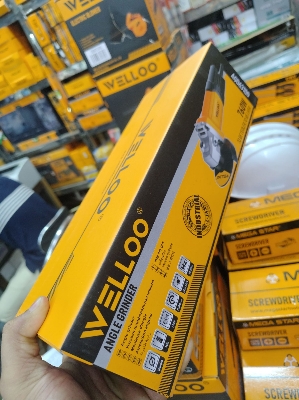 Picture of Dingqi 760W 100mm Electric Mini Angle Grinder Model Power Electric Angle Grinder-AGD63100A (Yellow)