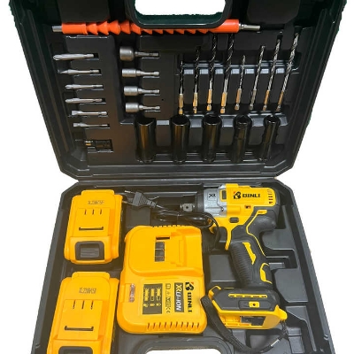 Picture of 🔧 HR Variable Speed 48V 300N.m Cordless Impact Wrench – HR48V (Yellow)