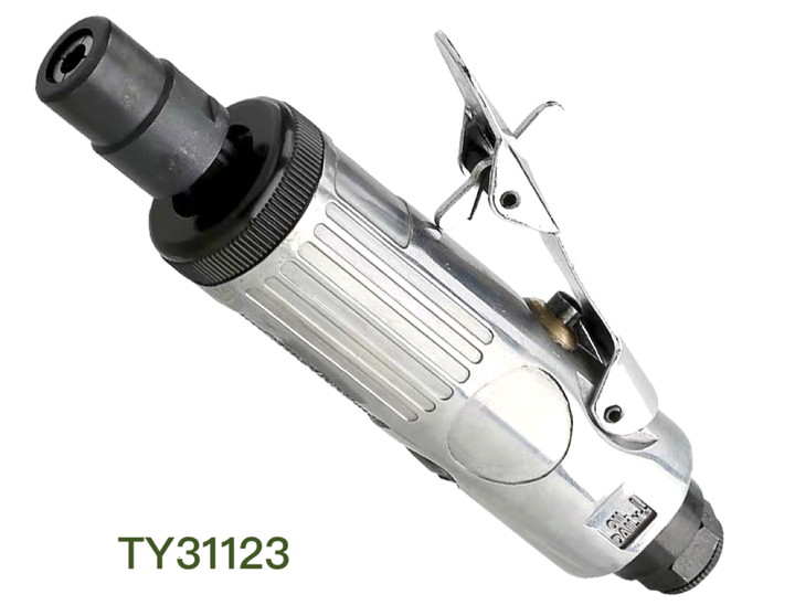 Picture of HR Pneumatic Mini Die Grinder Kit 17 Piece with 10 Piece Mounted Point in Blow Molded Carry case Grinder Set|Tarboya Tools (Grey)