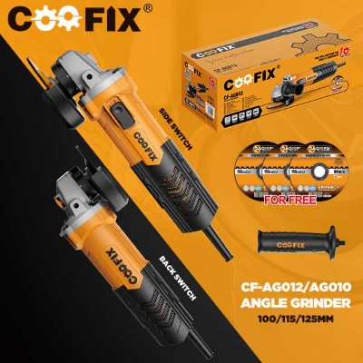 Picture of Coofix Electric Angle Grinder 750W Smart Side Switch Angle Grinding Machine 100MM-CF-AG010 (Yellow)
