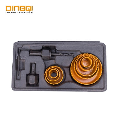 Picture of 🛠️ Dmax Power Professional 11PCS High Carbon Steel Hole Saw Kit – Perfect for Wood & DIY (DMP11) (Yellow)