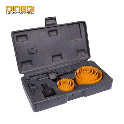 Picture of 🛠️ Dmax Power Professional 11PCS High Carbon Steel Hole Saw Kit – Perfect for Wood & DIY (DMP11) (Yellow)