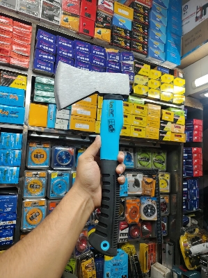 Picture of 🪓 Manufacturer Full Polished Head Axa – 600g with Rubber Plastic Handle (GS600) (Silver)