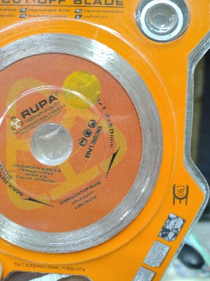 Picture of 💎 RUPA 4" / 105mm Round Type Premium Diamond Cut-Off Blade (Yellow)