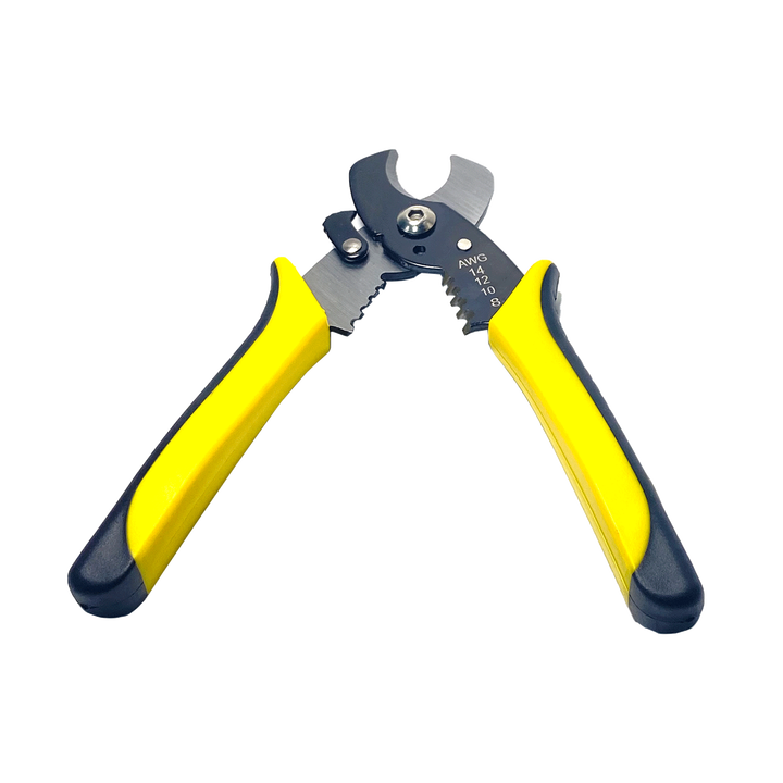Picture of 🛠️ FB6001 8" Multi Tool Wire Stripper – Cable Cutting & Stripping Pliers (Yellow)