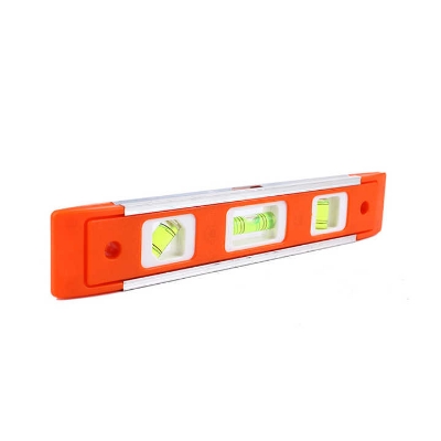 Picture of 9" inch Mini Square Spirit Bubble Level Transparent Plastic Green Bubble Spirit Level With Stripe