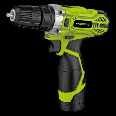 Picture of PRESCOTT 12V CORDLESS DRILL LITHIUMION BATTERY/SCREWGUN (Green)