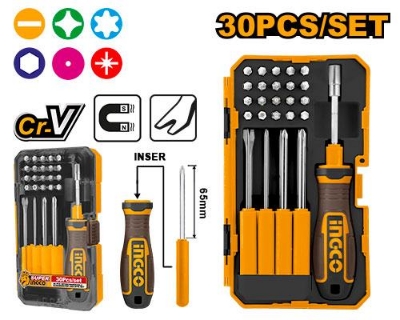 Picture of 🔧 30 Pcs Interchangeable Screwdriver & Bits Set – AKISD3001 (Orange)