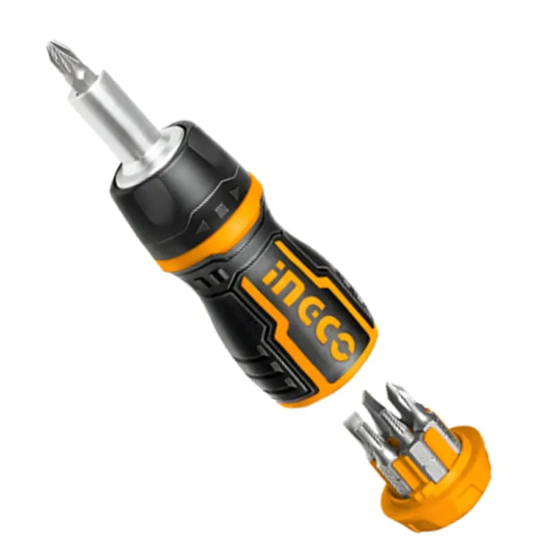 Picture of 🔧 Professional 8 in 1 Stubby Screwdriver Set – AKISDS0708 (Yellow)
