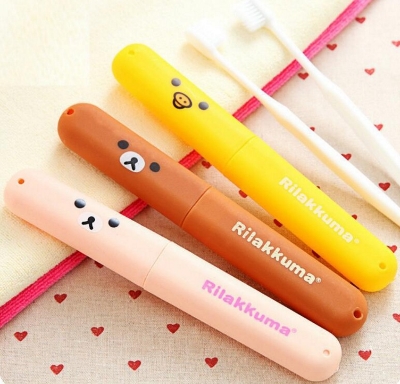 Picture of 1 Pcs Portable Toothbrushes Box Dust proof toothbrush storage box travel toothbrushes case(Multicolor)