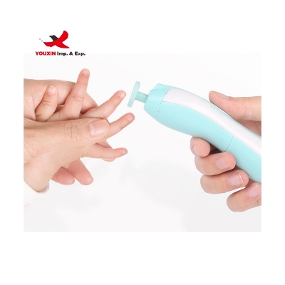 Picture of Baby Electric Nail Trimmer Kid Nail Polisher Tool Baby Care Newborn Clippers Toes Fingernail Cutter Trimmer Infant Manicure Set