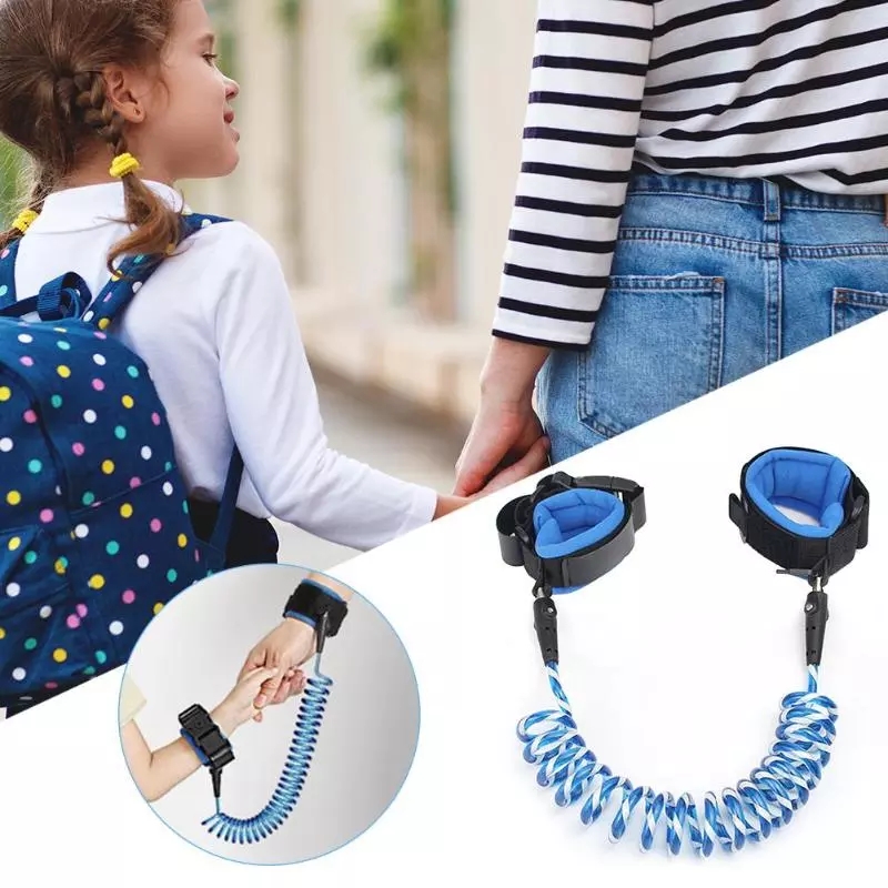 Picture of Children Anti-lost Rope Tow Belt Baby Safety Wrist Strap Child Anti-lost Walking Hand Belt(Blue)
