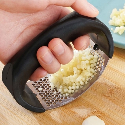 Picture of Kitchen Chopper Garlic Crusher Tools Garlic Press(Black)