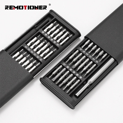 Picture of 24 in 1 Precision Magnetic Screw Driver Bits Repair Multi-set Mobile Phone Repair and Disassembly Screwdriver Tool Set(Black)