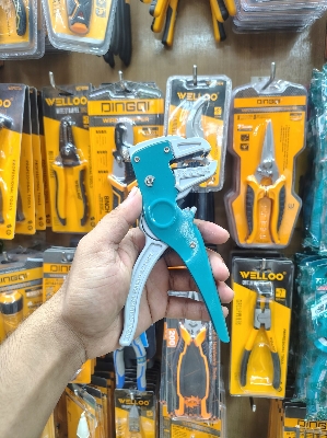Picture of Jctop Brand New 2 in 1wire Stripper Tool Alloy Steel Wire Stripper Multi Hand Tool (Blue)