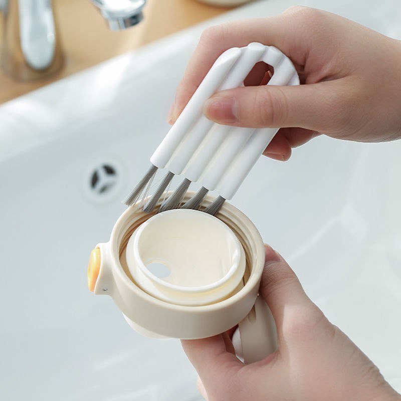 Picture of 1 Pcs Flexible Cup Cover Brush Kitchen Artifact Milk Bottle Insulation Cup Cleaning Brush Groove Gap