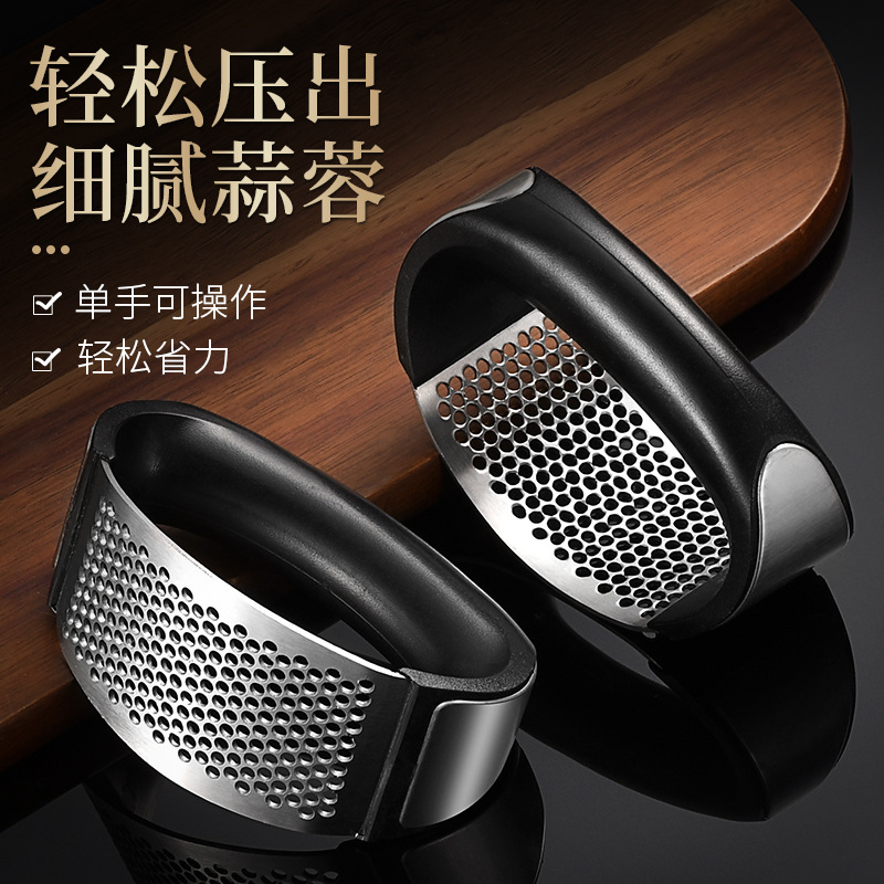 Picture of Kitchen Chopper Garlic Crusher Tools Garlic Press Garlic Crusher Squeezer Slicer Mincer Chopper Kitchen Gadget with Handle