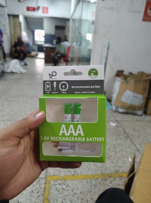 Picture of 🔋 SmarToools RB20 AAA 1.5V 750mWh Rechargeable Battery – 2 Pcs Set (Green)