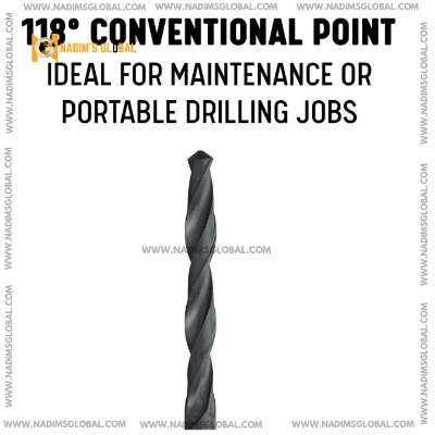 Picture of 3/16 Iron Drill Bit – 10pcs Pack (Black)