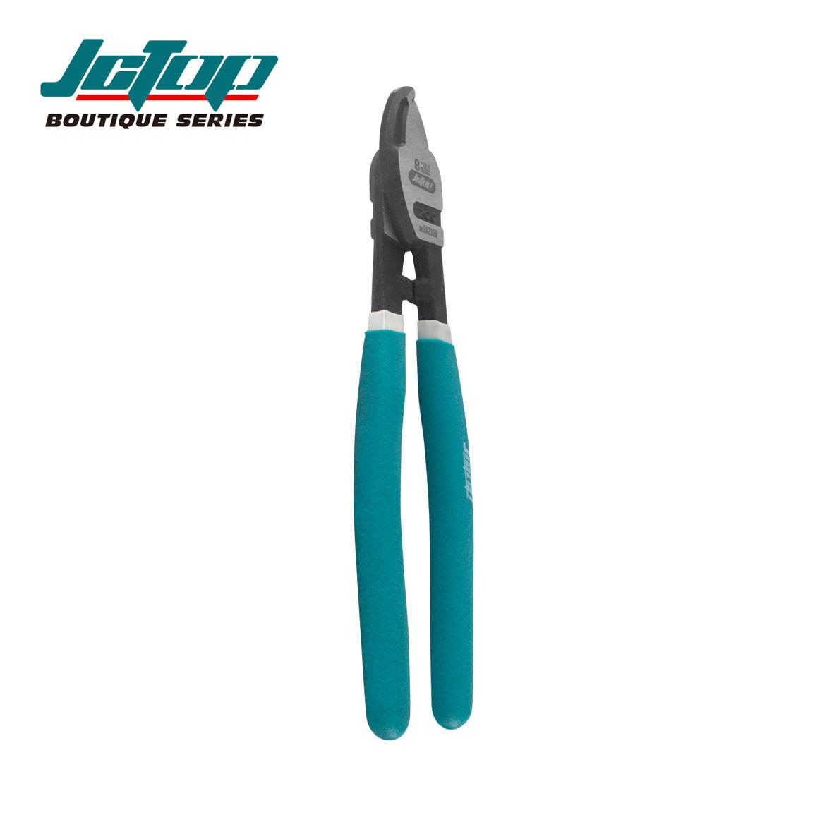 Picture of JCTOP 8"inch Cable Cutter Mini Electric Wire Cutting Plier for Strip Cables Less 60mm2 Use Grip Application Can't Cut Steel Wire-EA2308 (Deep green)