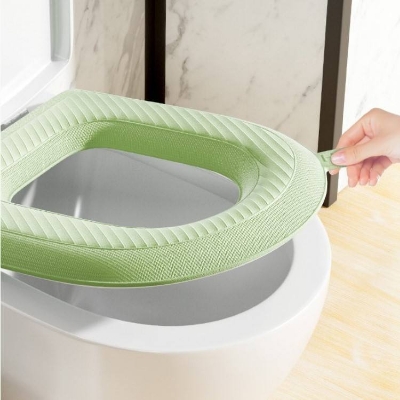 Picture of Toilet Mat Paste Seat Cover Universal Waterproof Four Seasons Household Cushion Wash Toilet Cover-Bathroom Commode Seat Comfortable Durable Thickness Washable