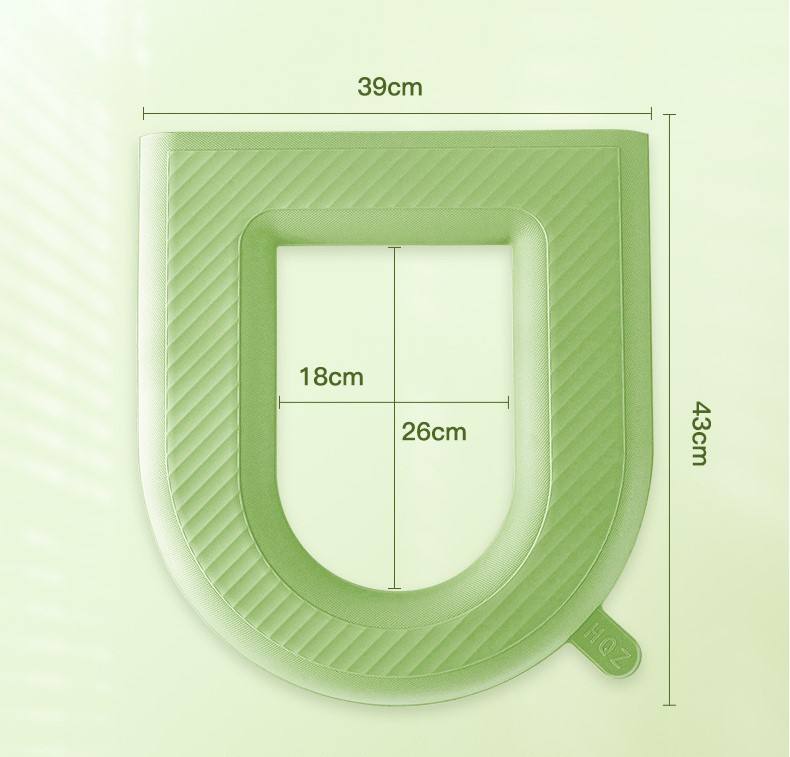 Picture of Toilet Mat Paste Seat Cover Universal Waterproof Four Seasons Household Cushion Wash Toilet Cover-Bathroom Commode Seat Comfortable Durable Thickness Washable