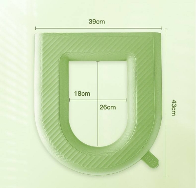 Picture of Toilet Mat Paste Seat Cover Universal Waterproof Four Seasons Household Cushion Wash Toilet Cover-Bathroom Commode Seat Comfortable Durable Thickness Washable