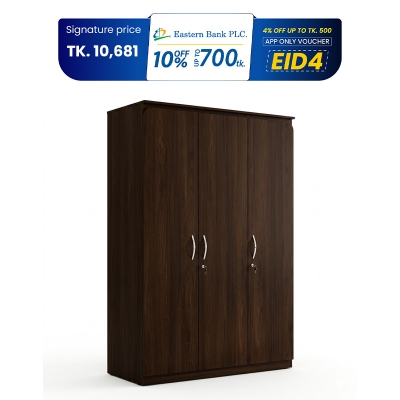 Picture of Andormahal Classic  (Made of Melamine Laminated Board) 3 part Almirah