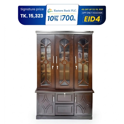 Picture of Andormahal MDF made classic three door showcase