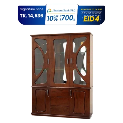 Picture of Andormahal MDF made classic three door showcase