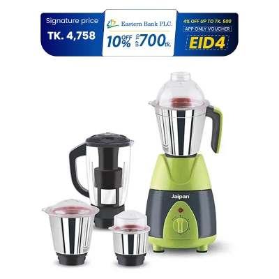Picture of Jaipan Fruttica 1000W Mixer Grinder with Juicer  4 in 1 SS Jars  