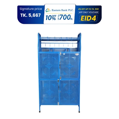 Picture of Royal Kitchen Shelf Classic 4 Door Blue