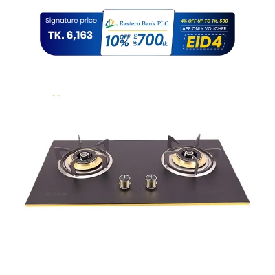 Picture of Gazi Smiss Gas Stove - High Quality Tempered Glass - TG - 202 (Best Price)